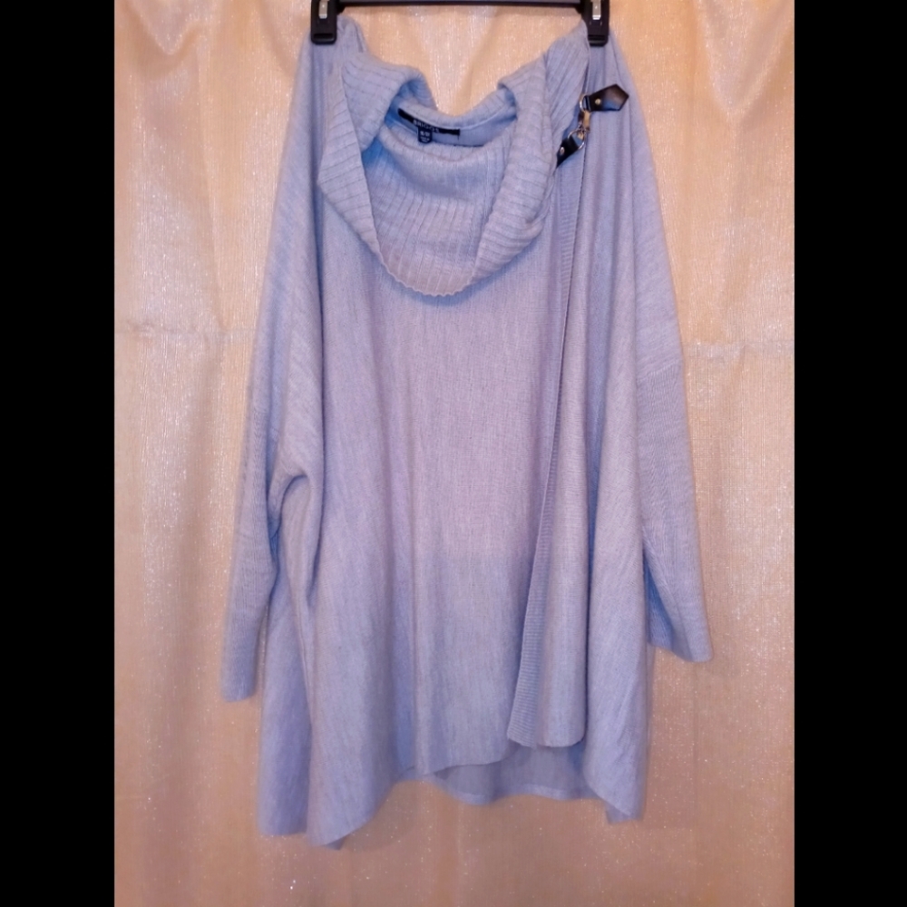 Gray Cowl Neck Sweater